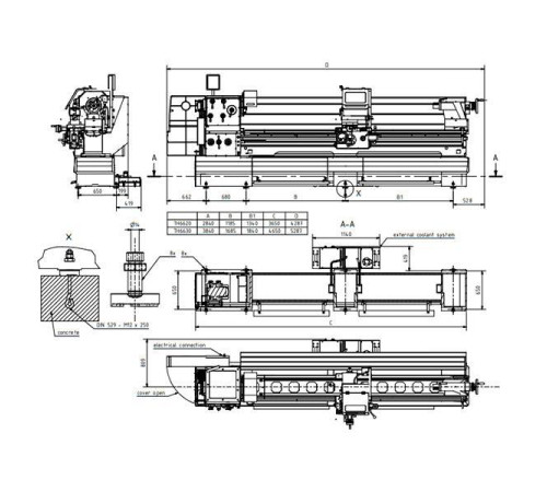 Токарно-винторезный станок Optimum OPTIturn TH6630D Токарно-винторезный станок Optimum OPTIturn TH6630D