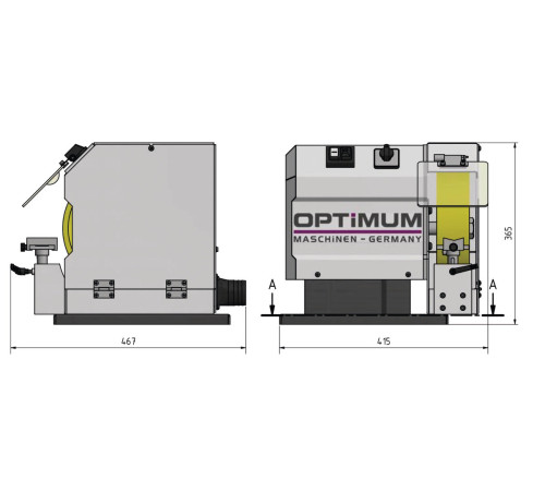 Точильно-шлифовальный станок Optimum OPTIgrind GB 250B (400V) Точильно-шлифовальный станок Optimum OPTIgrind GB 250B (400V)
