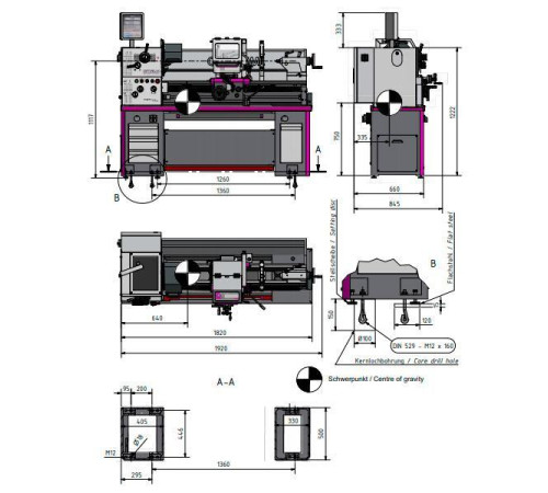 Токарно-винторезный станок Optimum OPTIturn TH4010V