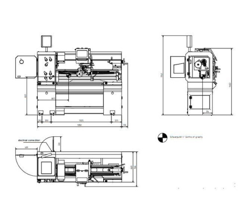 Токарно-винторезный станок Optimum OPTIturn TM4010D Токарно-винторезный станок Optimum OPTIturn TM4010D